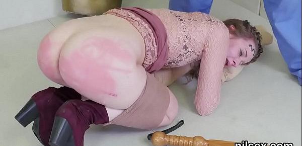  Nasty girl is taken in anal asylum for painful therapy